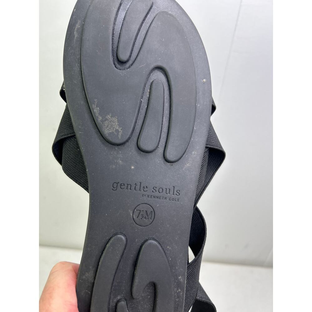 Gentle Souls by Kenneth Cole Bari Elastic Strap Sandals in Black Size 7.5 - Picture 6 of 6